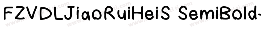 FZVDLJiaoRuiHeiS SemiBold字体转换